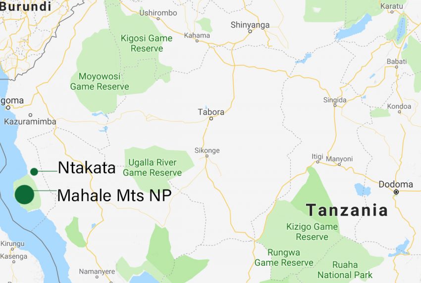 Ntakata and Mahale map