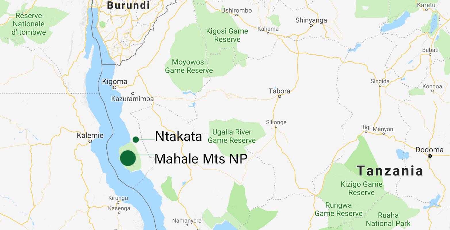 Ntakata and Mahale map